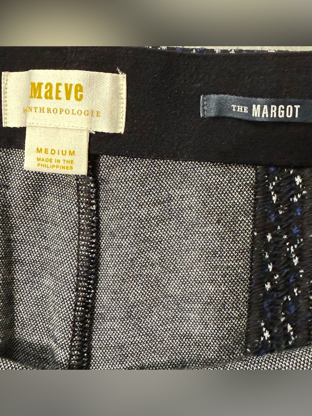 Maeve from Anthropologie The Margot Kick-Flare Cropped Pants: Argyle Edition - Picture 5 of 11